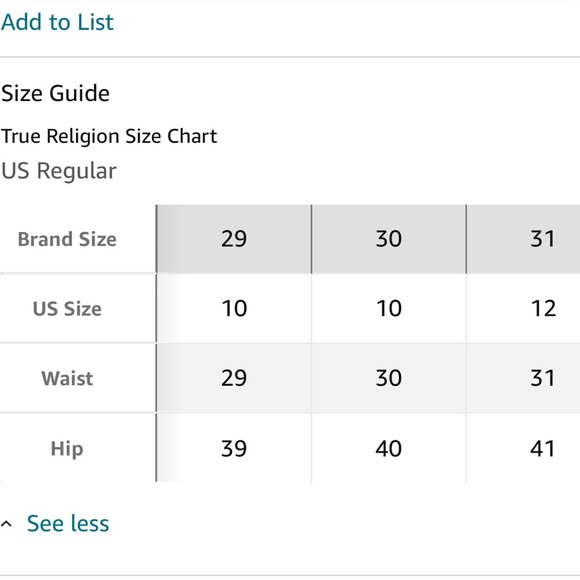 True Religion NWT Mid-rise Cropped Straight Starr Jeans size 30 - Picture 11 of 11